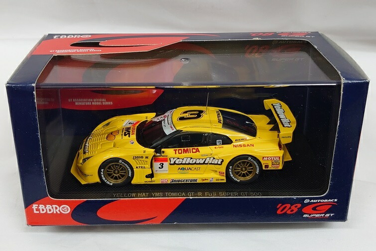 楽天市場】EBBRO（エブロ） 1/43ミニカー SUPER GT 500 YELLOW HAT YMS