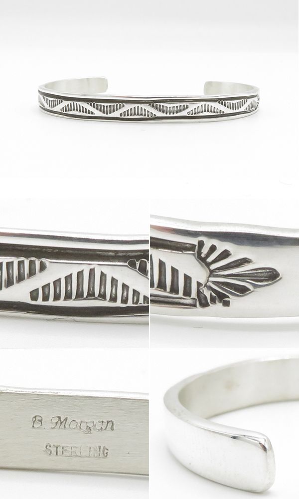 ナバホ族 「SterlingTahe」 シルバーアクセサリーオープンバングル