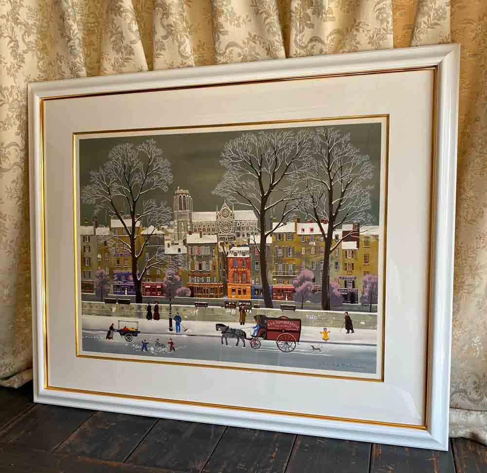 楽天市場】版画 ミッシェル・ドラクロワ La Neige SurLaSeine