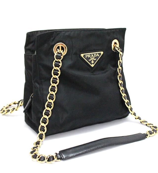 楽天市場】プラダ PRADA ヴィンテージ デカ三角ロゴ チェーン