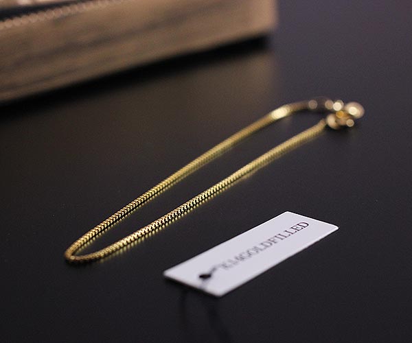 楽天市場】チェーンブレスレット 14金ゴールドフィルド メンズ 短い