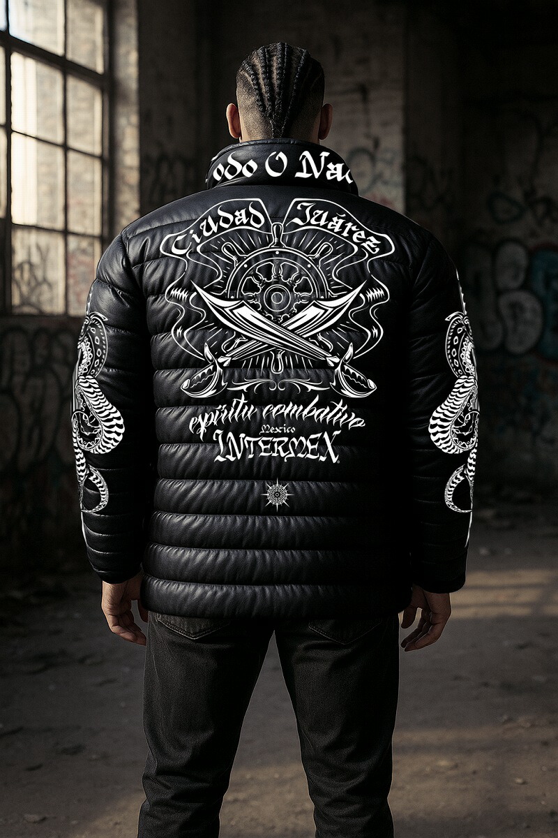 楽天市場】レザー調 中綿ジャケット 上着 服 海賊柄 INTERMEX ITM-099