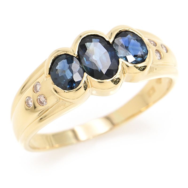 楽天市場】[返品OK] ジュエリーマキ 1.3ctブルーサファイアリング 15号