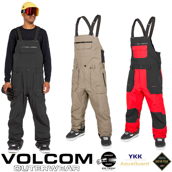 楽天市場】24-25 VOLCOM/ボルコム RAIN GORE-TEX BIB overall 着用説明
