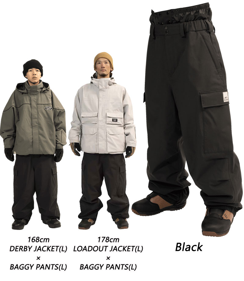 楽天市場】25-26 SCAPE/エスケープ BAGGY pant 着用説明動画 メンズ