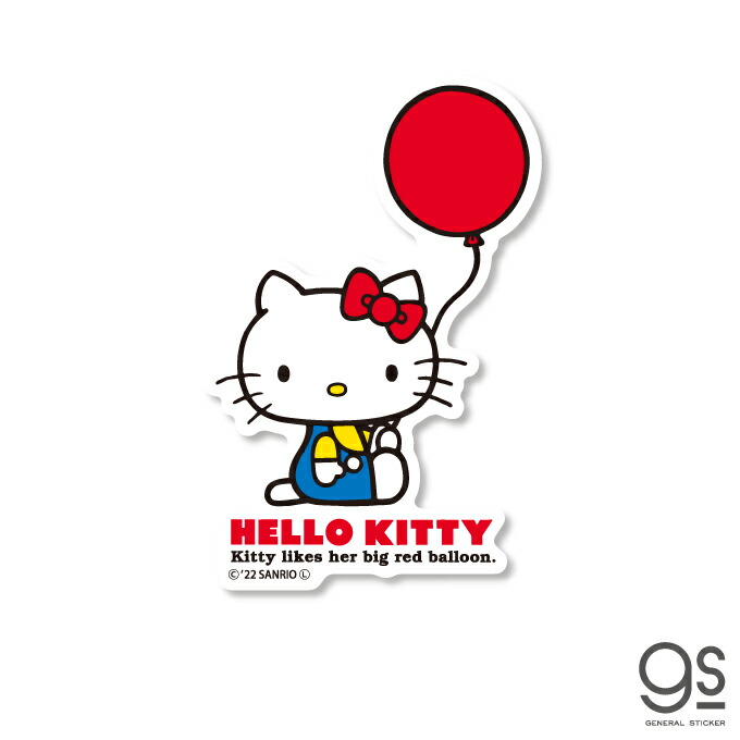 日本限定】'70 HELLO KITTYハローキティ ジャンボクリアステッカー