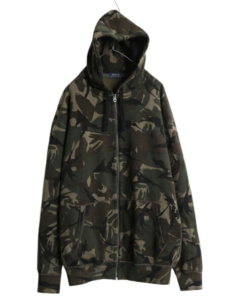 楽天市場】ポロ ラルフローレン フルジップ 迷彩 スウェット フード