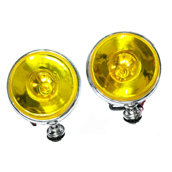 楽天市場】大型！24Vオフロード用 ハロゲンフォグ 100w 丸型イエロー