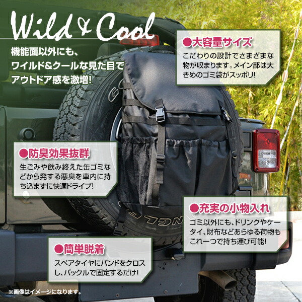 楽天市場】【送料無料】 トラッシュバッグ リュック ゴミ袋 スペア