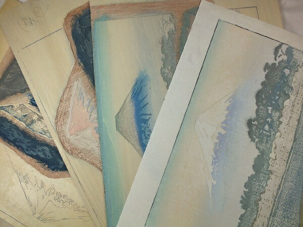 楽天市場】□龍香堂□ 復刻木版画 吉田博『冨士拾景 朝日』額装済 : 龍香堂