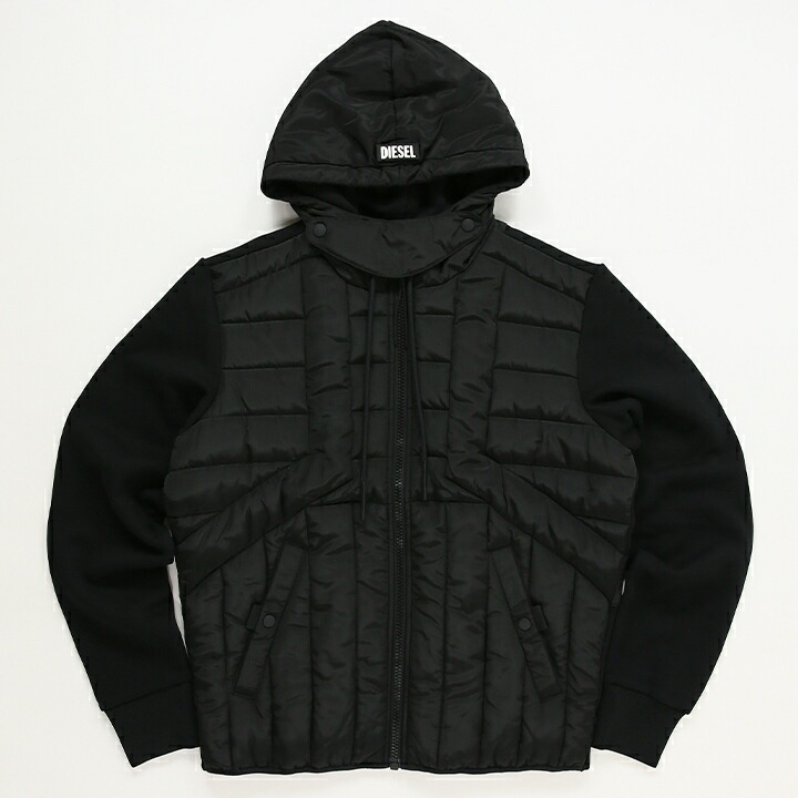 楽天市場】□DIESEL ディーゼル メンズ□中綿 スウェット切替 ジップ