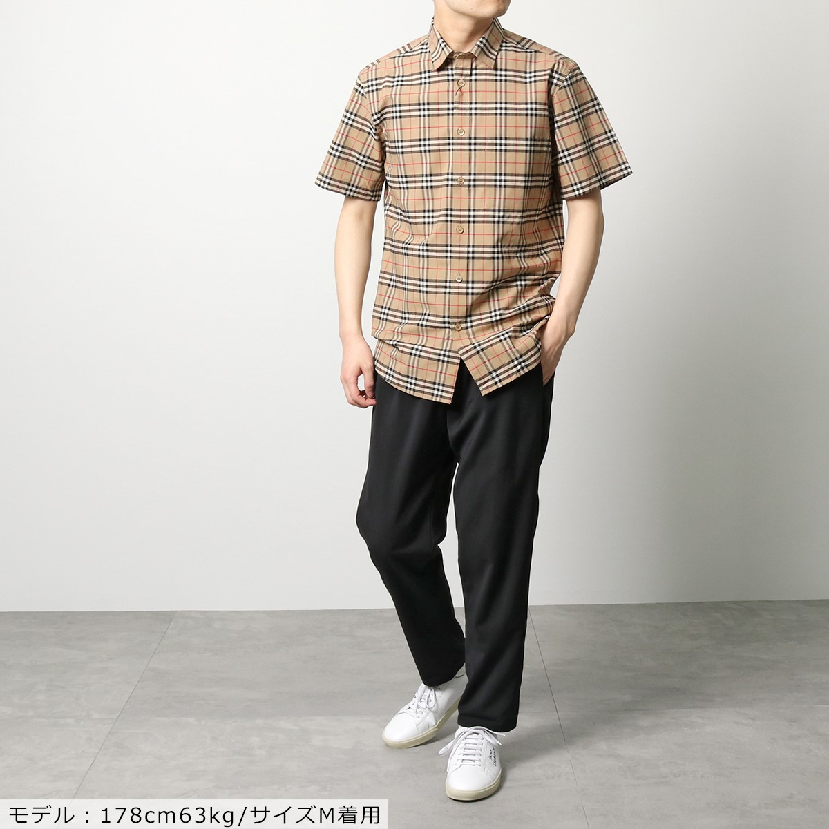 楽天市場】BURBERRY バーバリー 半袖 シャツ 8020965 メンズ チェック