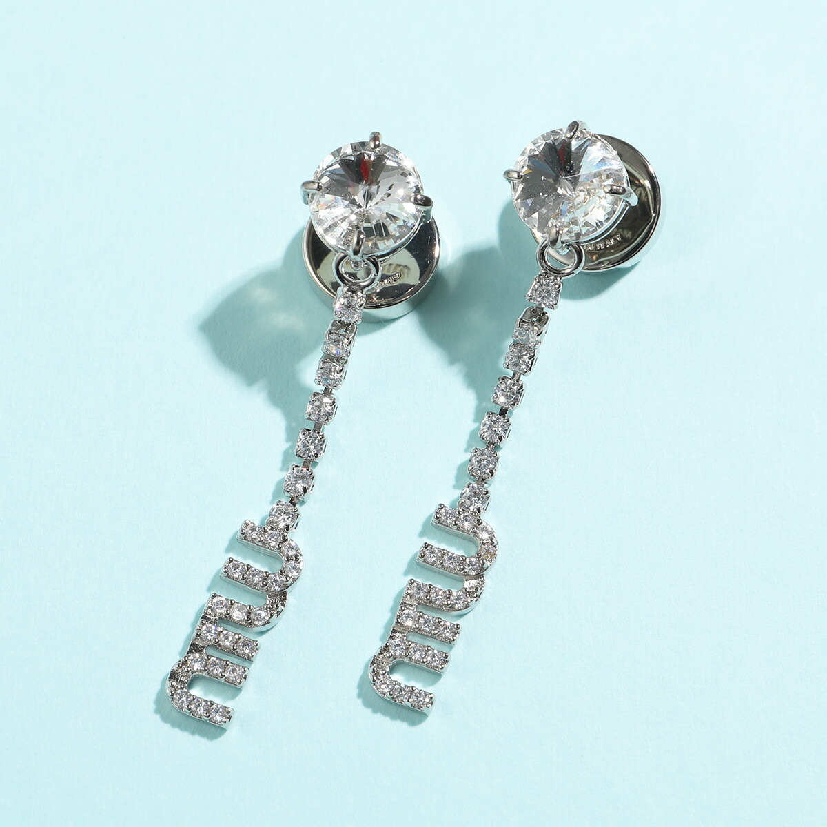 楽天市場】MIUMIU ミュウミュウ ピアス 5IO058 2DNC レディース ロゴ