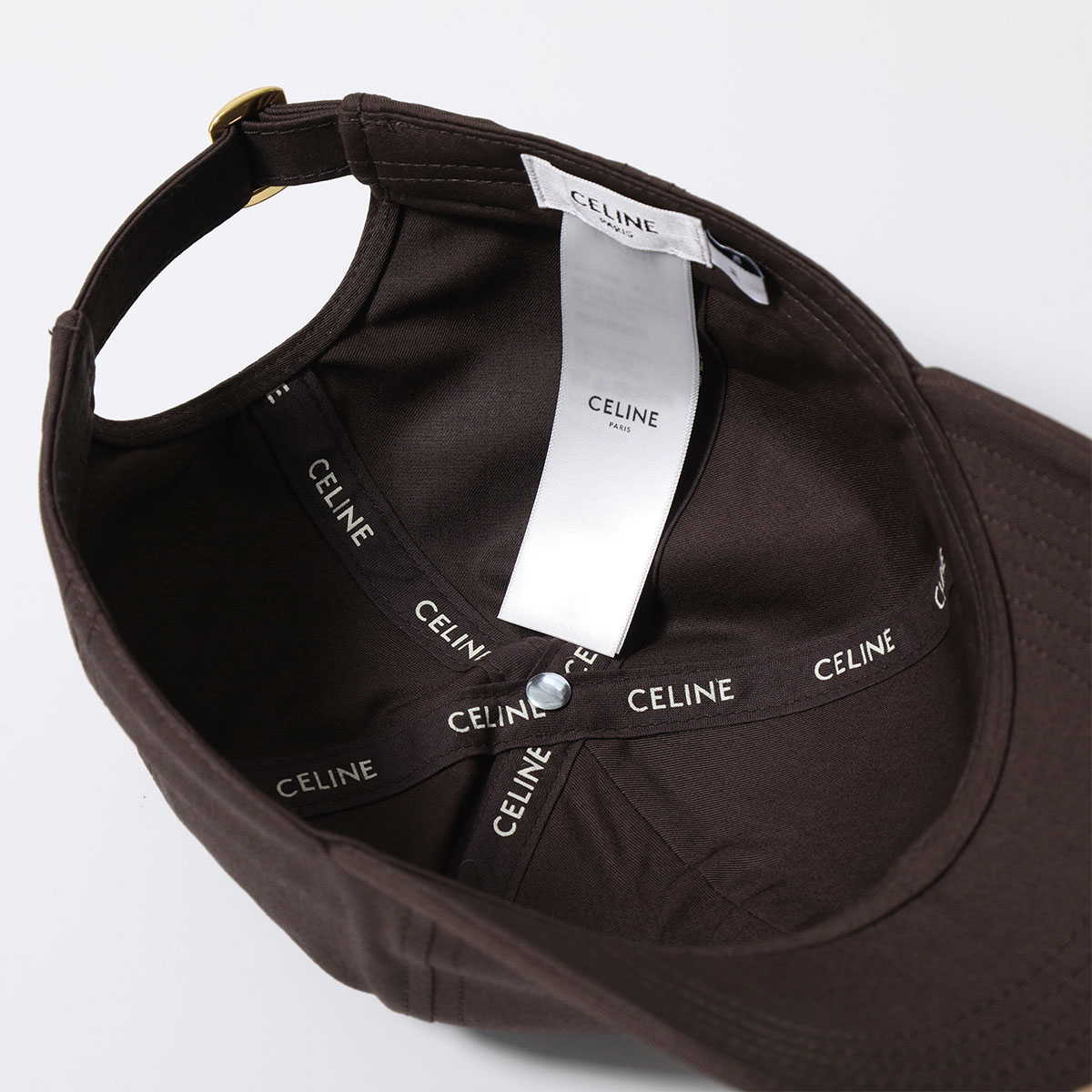 セリーヌ トリオンフ ベースボール キャップ ダークトープ Sサイズ