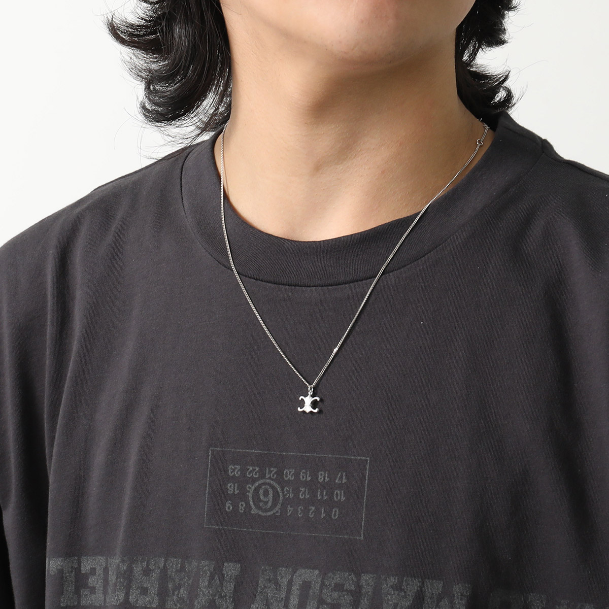 楽天市場】CELINE セリーヌ ネックレス 461IX6SIL.36SI メンズ