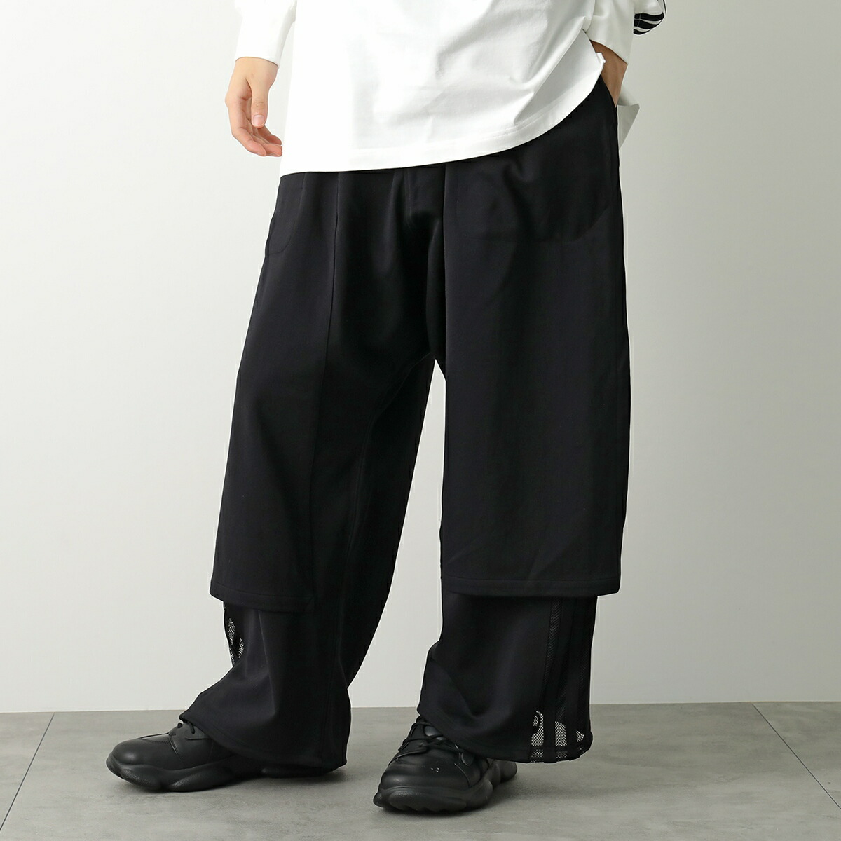 楽天市場】Y-3 ワイスリー ワイドパンツ M 3S TP OPENHEM 3ストライプ