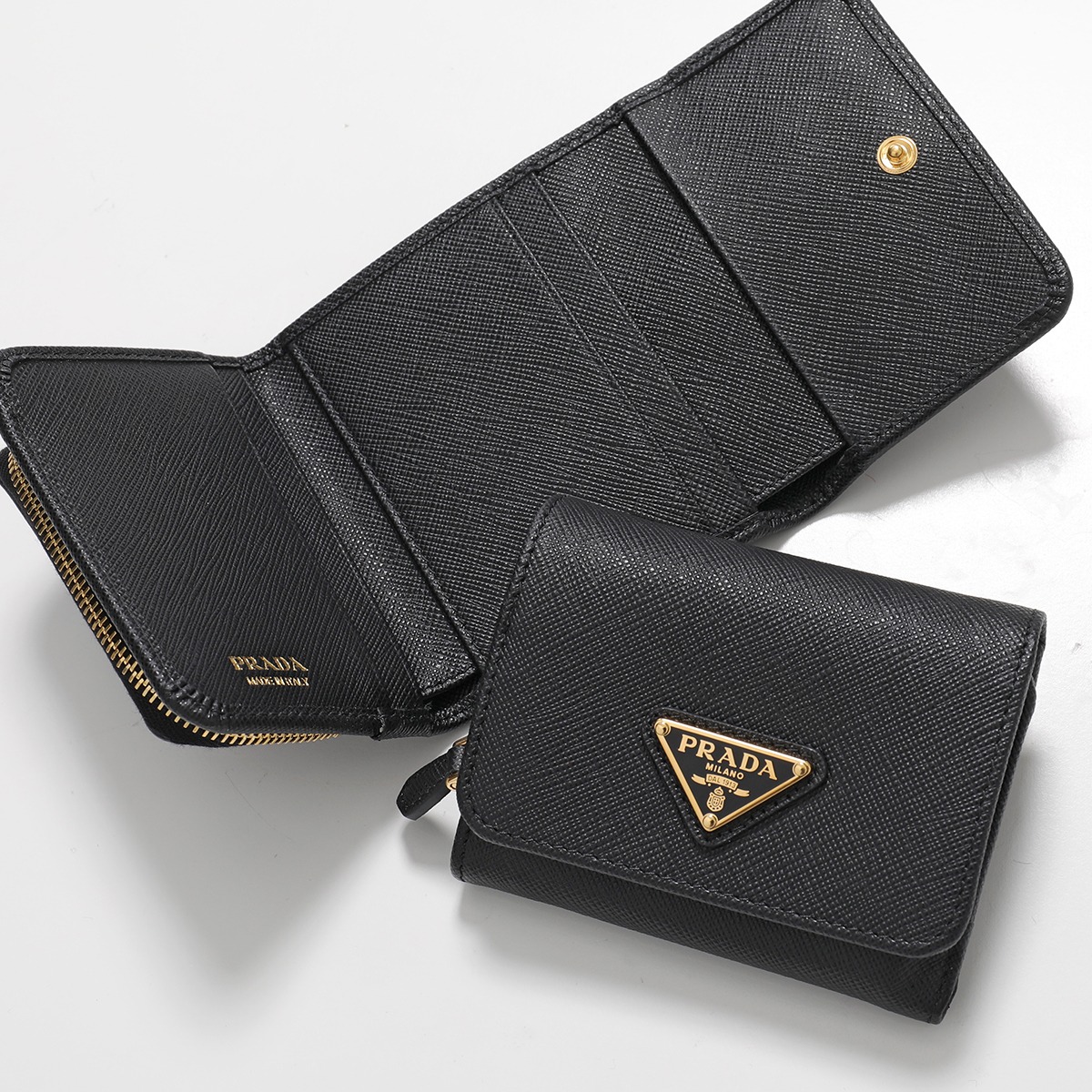 楽天市場】PRADA プラダ 三つ折り財布 1MH044 QHH レディース