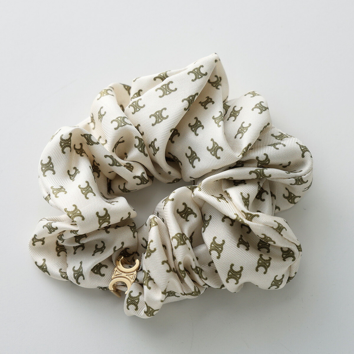 楽天市場】CELINE セリーヌ シュシュ Mini Triomphe Scrunchy