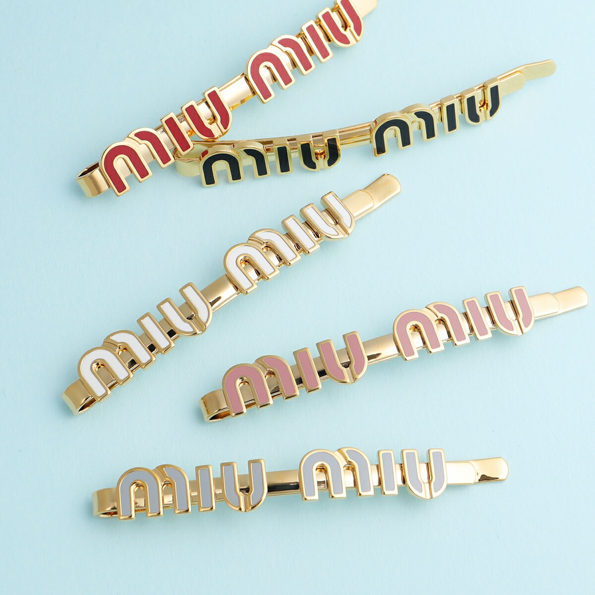 楽天市場】MIUMIU ミュウミュウ ヘアピン 5IF146 2F6T レディース