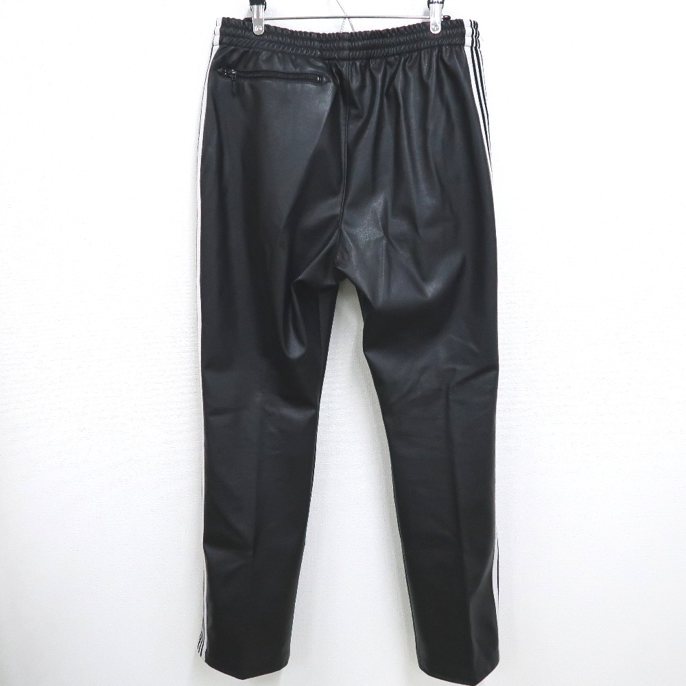 楽天市場】ニードルス×ブレス フェイクレザートラックパンツ ブラック