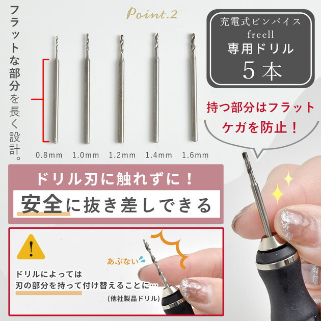 楽天市場】充電式 コードレス 電動ピンバイス セット フリル MYmama