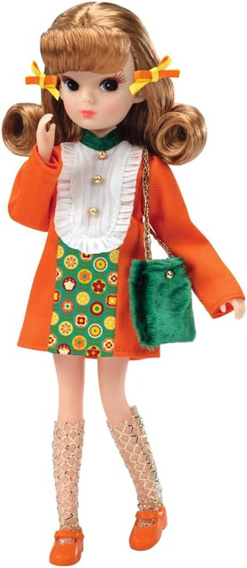 楽天市場】【送料無料】 リカちゃん ドール レトロリカ ミカン色の