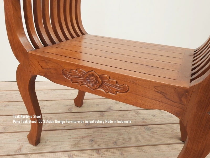 楽天市場】チーク無垢材 カルトノチェア スツール NA 猫脚スツール