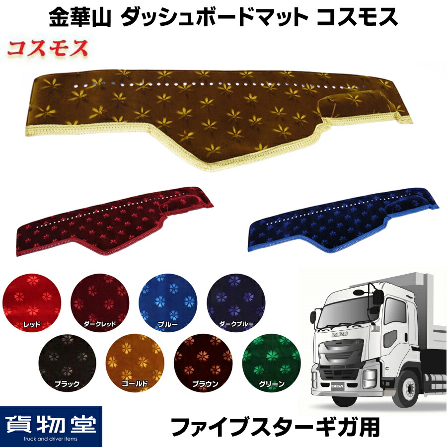 楽天市場】金華山ダッシュボードマット コスモス ファイブスターギガ