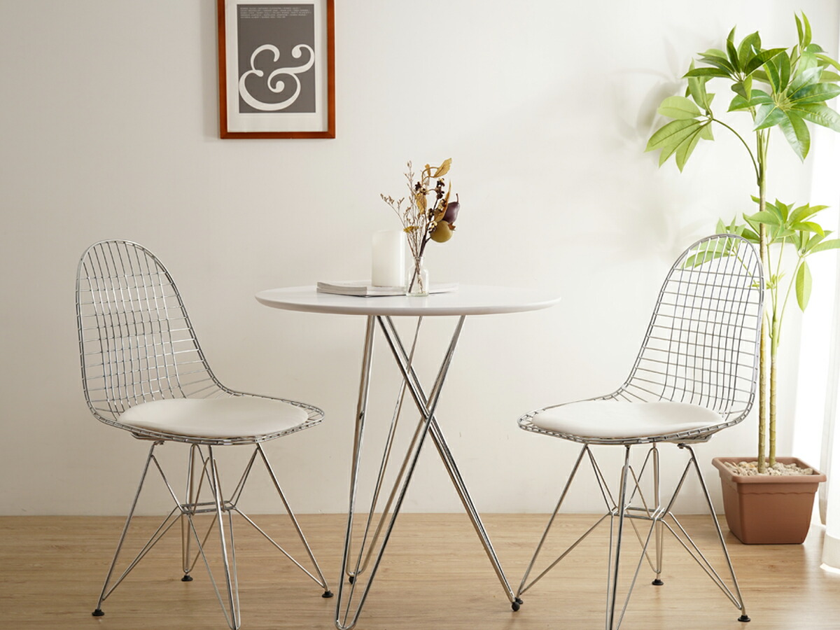 楽天市場】【完成品/組立済】シェルチェア DKR ワイヤーチェア シート