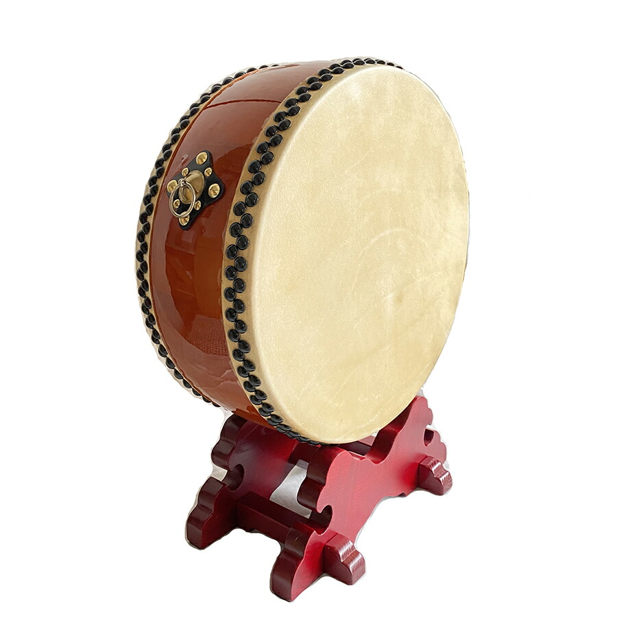 楽天市場】平太鼓 水牛皮 直径48cm 舞台用太鼓バチ2本・台付き【送料