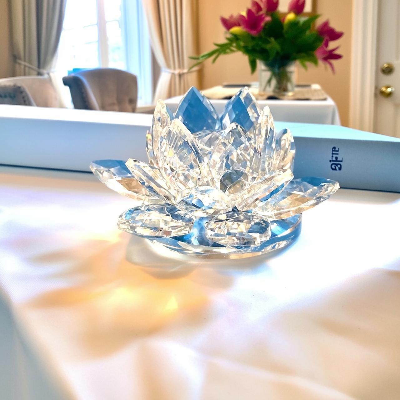 希少LARGE】スワロフスキー 水蓮 クリスタル 廃盤 ※大幅値下げ 約20万