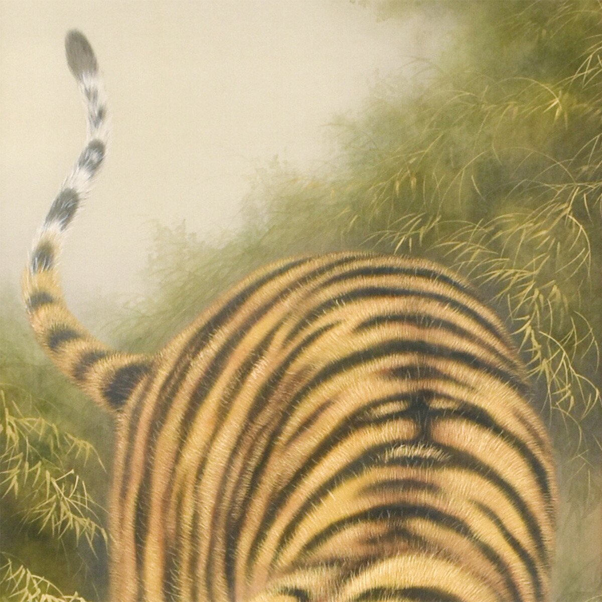 楽天市場】手描き 掛け軸 「猛虎」高松邦夫 尺五立 幅54.5×丈190cm 太