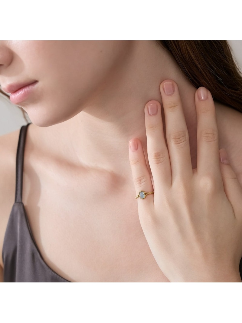 楽天市場】【WEB限定】アクアマリンピンキーリング NOJESS ノジェス