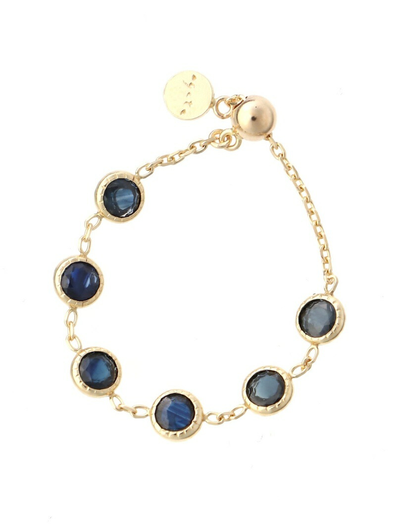 楽天市場】K10サファイアチェーンリング agete アガット アクセサリー