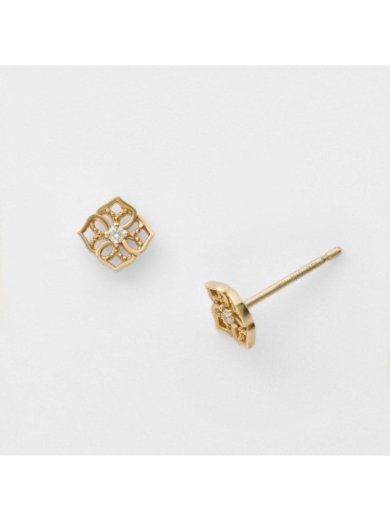 楽天市場】K10ダイヤモンドピアス agete アガット アクセサリー