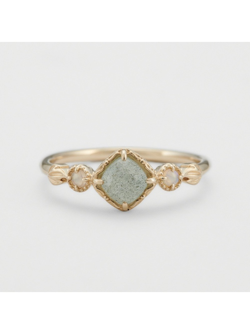 楽天市場】K10ラブラドライトリング agete アガット アクセサリー