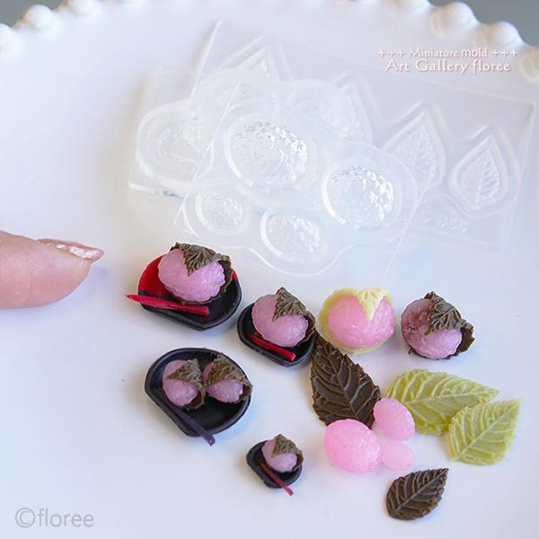 楽天市場】【桜餅（道明寺）】/モールド/和菓子/さくらもち/餅/粘土