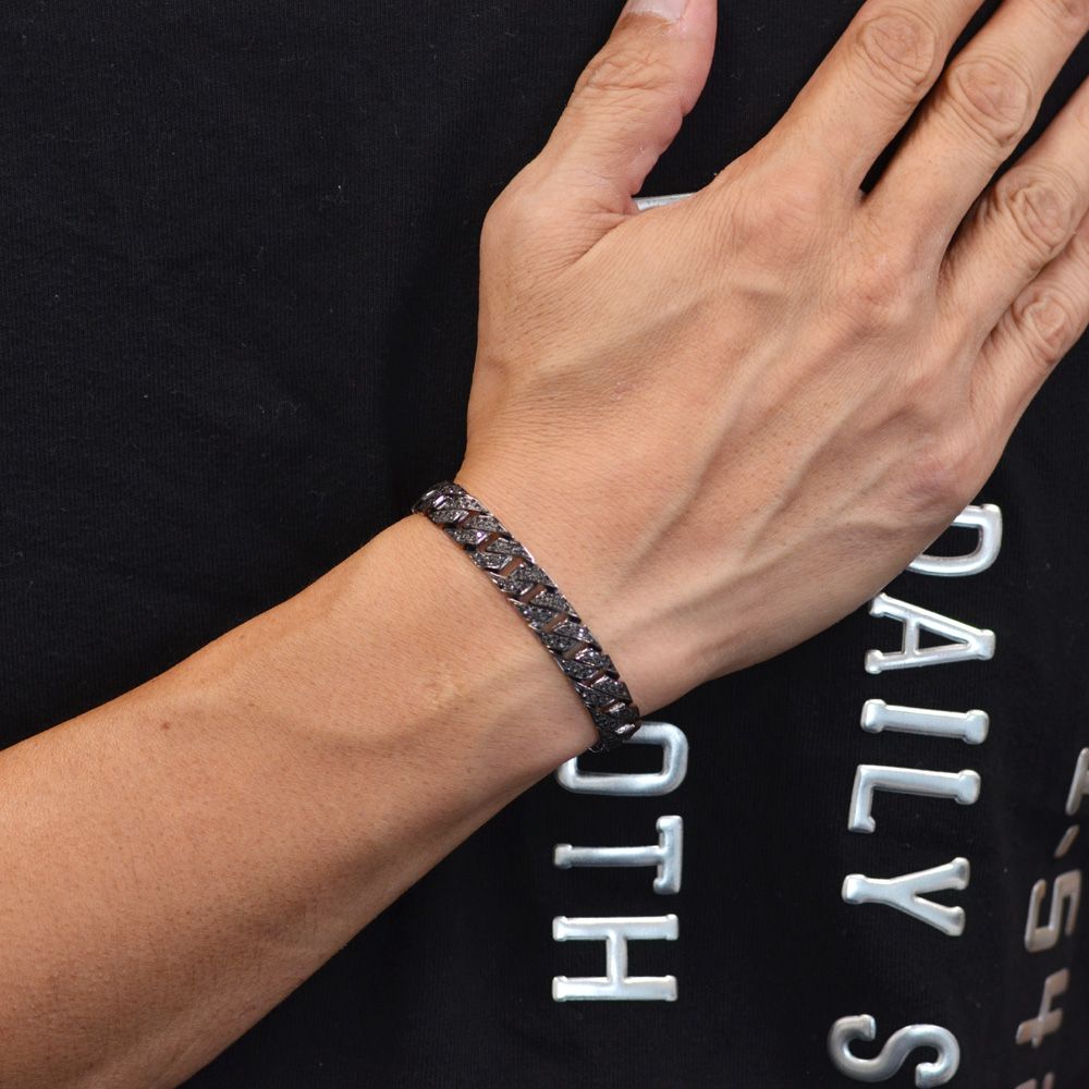 楽天市場】喜平 ブレスレット K18 18KWG 18金 ホワイトゴールド メンズ