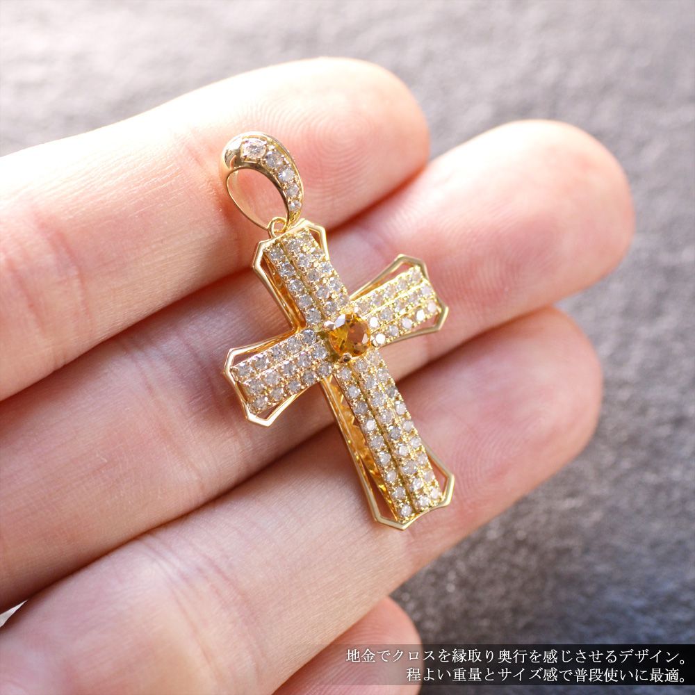 楽天市場】【ポイント10倍☆23:59まで!】18金 クロス ペンダントトップ