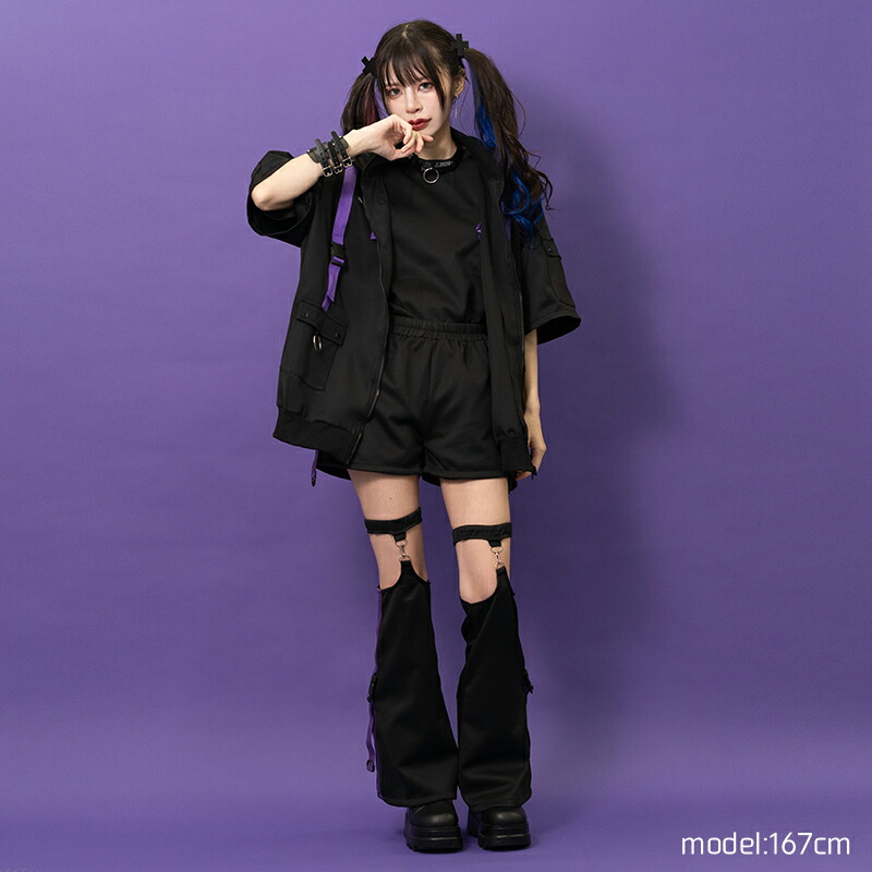 楽天市場】[半袖]渦雷 ジャケットパープル 原宿系 原宿 ライン