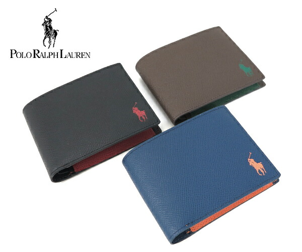 楽天市場】ラルフローレン 財布 メンズ コントラストレザーWith カラー