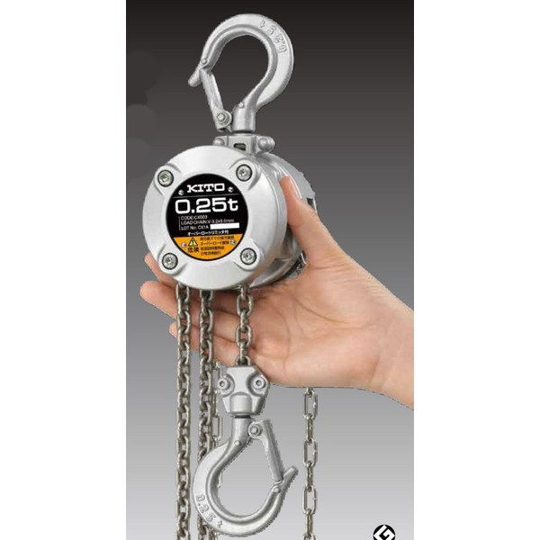 楽天市場】KITO キトーチェーンブロックCX CX003 定格荷重250kg 標準