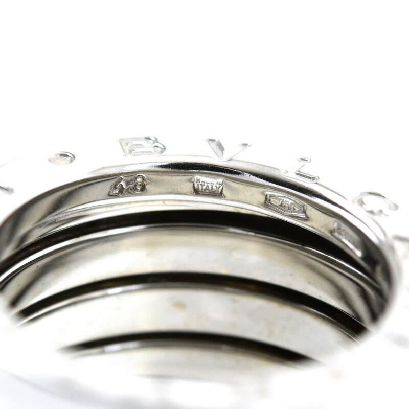 楽天市場】ブルガリ B-zero1 リング #48 約8号 18k 18金 ホワイト