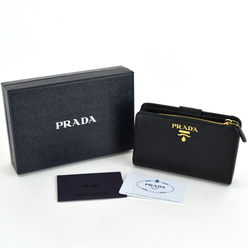 楽天市場】プラダ 財布 レディース 二つ折り財布 1ML225 サフィアーノ