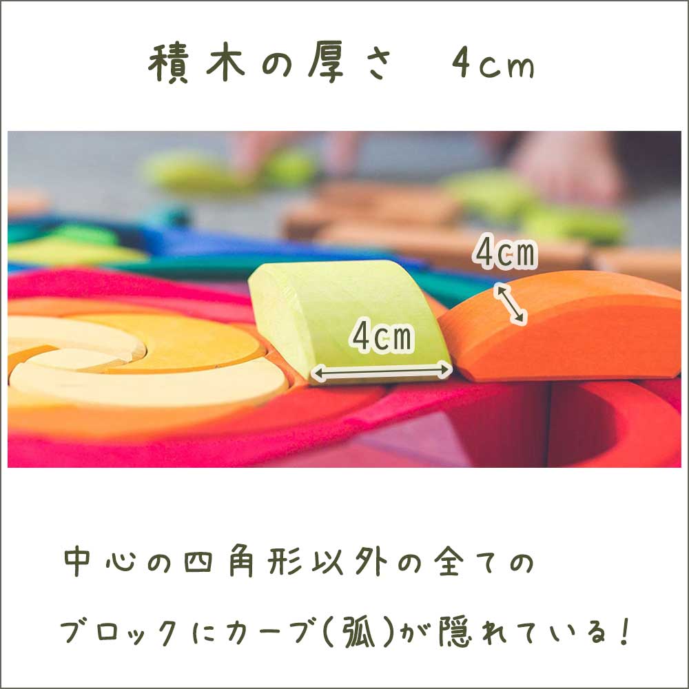 楽天市場】ラッピング可 グリムス マンダラブロック カラフル 積み木