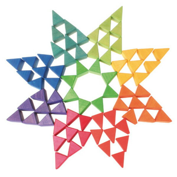 楽天市場】グリムス にじのオクタゴン・大 カラフル 虹色 積み木 知育