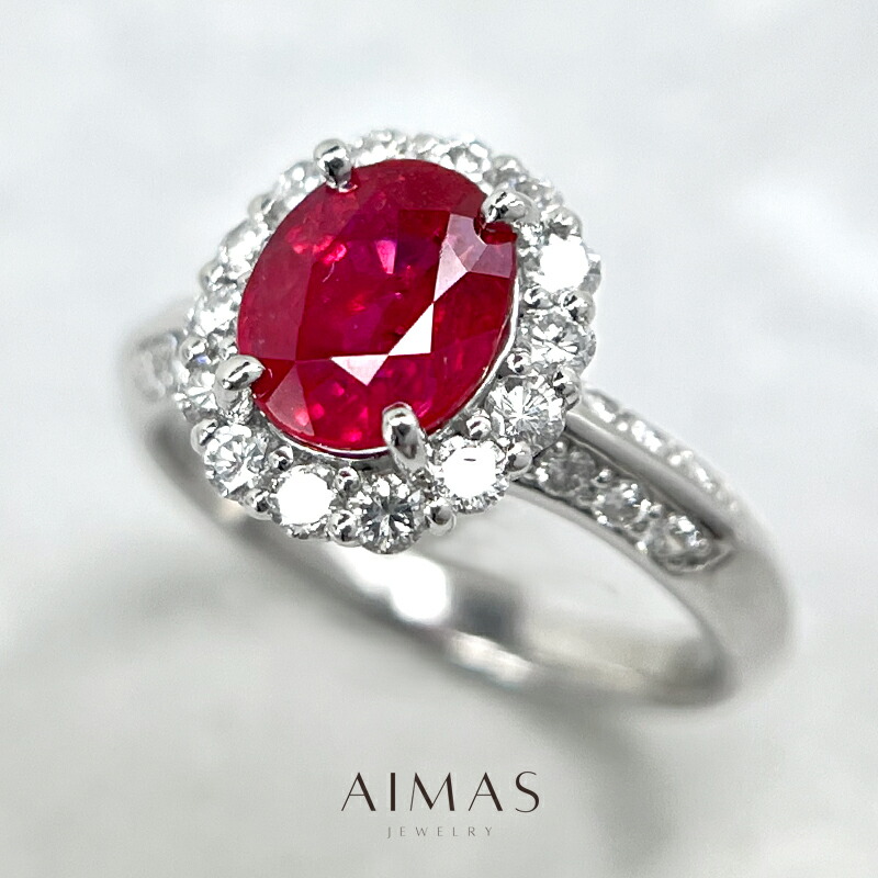 楽天市場】タイ産ルビー 2.08ct リング 12号 PT900 プラチナ 指輪