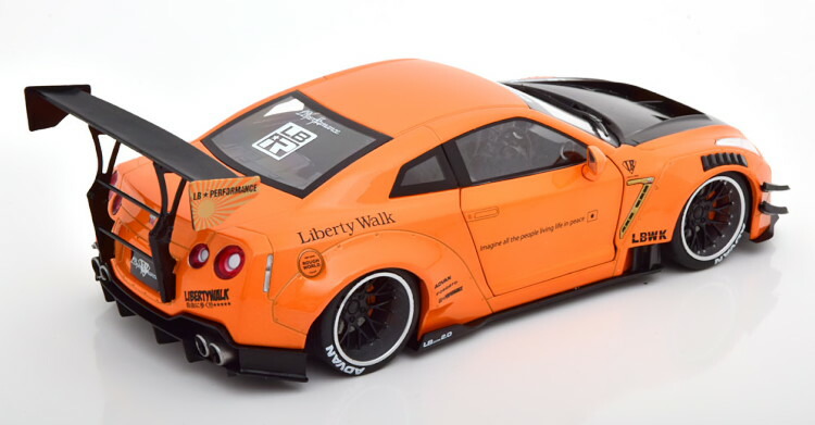 楽天市場】ソリド 1/18 日産 GT-R R35 LB Works メタリックオレンジ