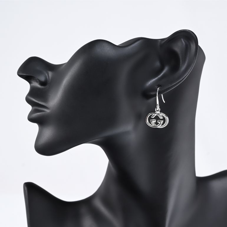 楽天市場】グッチ GUCCI ピアス ジュエリー GGロゴ ピアス シルバー925