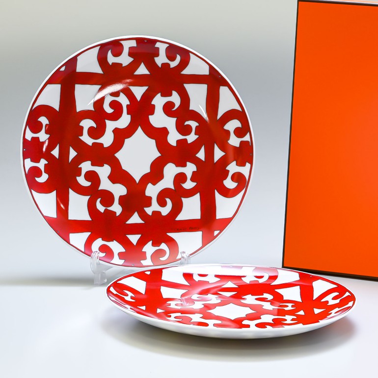 楽天市場】エルメス HERMES デザートプレート 21.5cm ペア